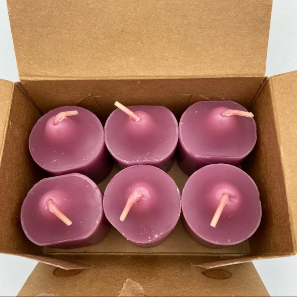 PartyLite Raspberry & Thyme Six Votive Candles NEW - Picture 2 of 4